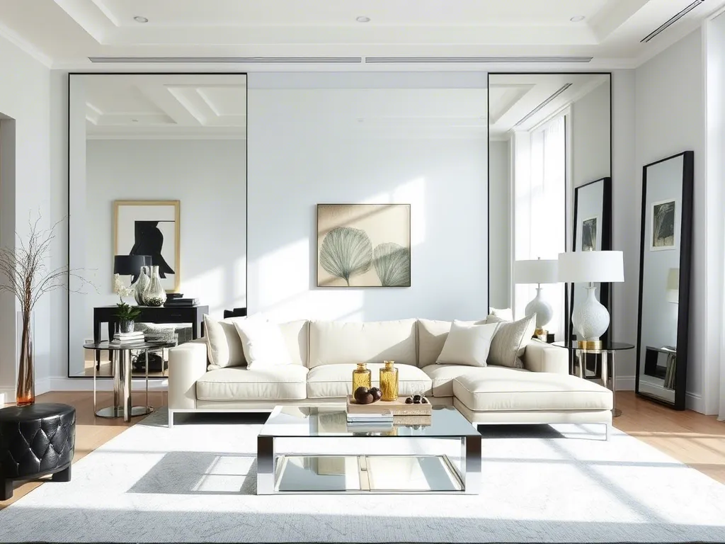 Reflective Masterpieces The Art of Using Mirrors to Amplify Light, Space, and Style in Home Design